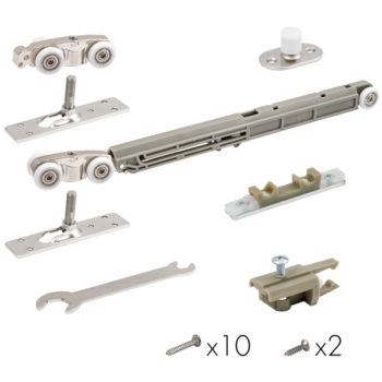 Комплект для раздвижных дверей Comfort – PRO SET 3 /soft Close+roller/ 80 (CFA170B)