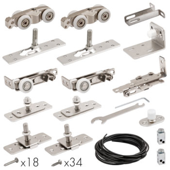 Базовый комплект для телескопического открывания дверей Comfort – PRO SET 5 /telescope/ 80 (CFA172C)