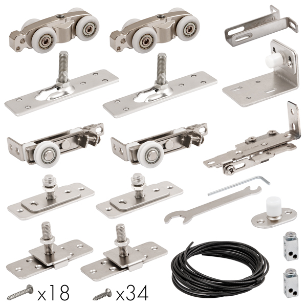 Базовый комплект для телескопического открывания дверей Comfort - PRO SET 5 /telescope/ 80 (CFA172C) - Armadillo Базовый комплект для телескопического открывания дверей Comfort - PRO SET 5 /telescope/ 80 (CFA172C)